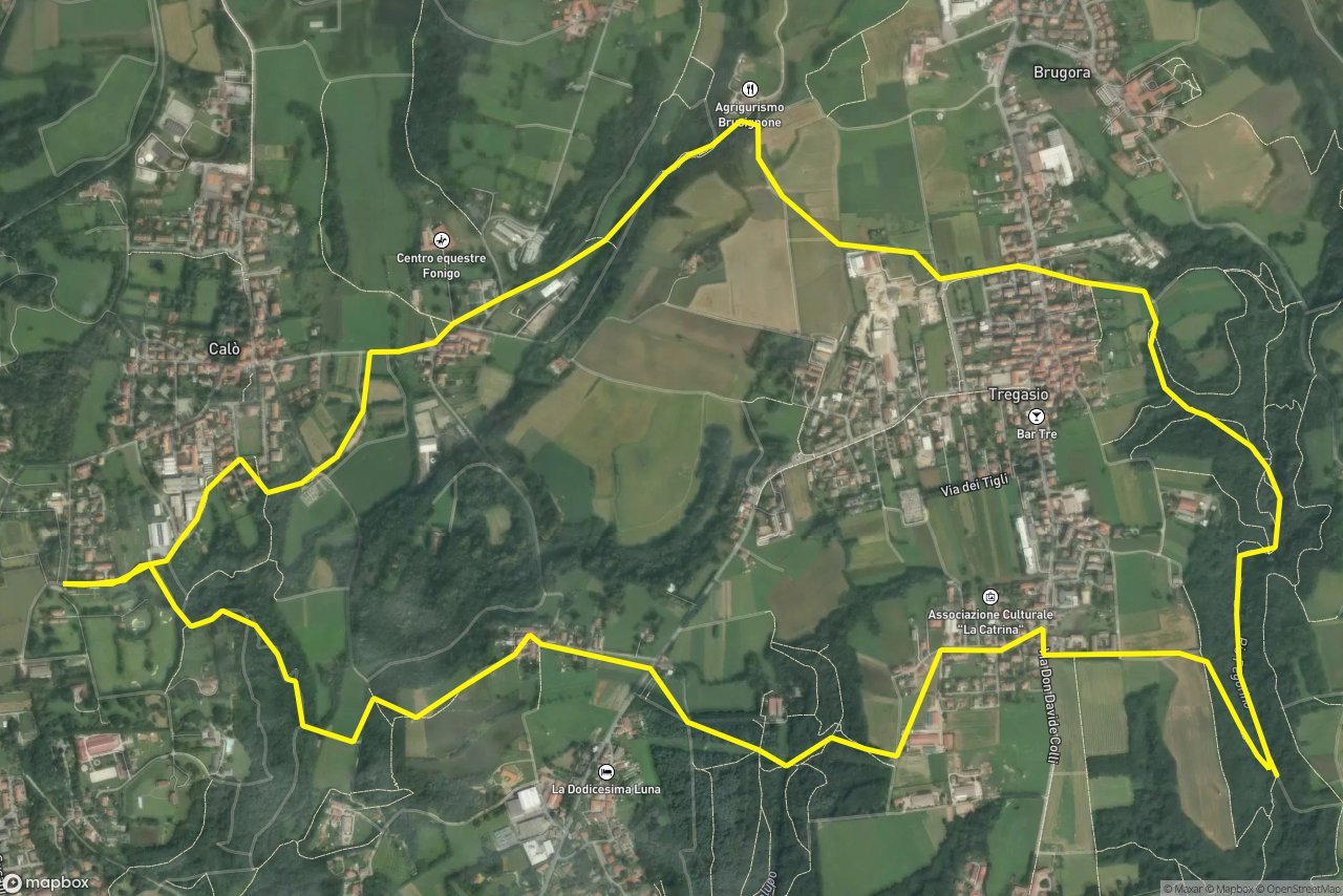 Via Belvedere – Accesso Rio Pegorino 10 km loop seen over 3D terrain