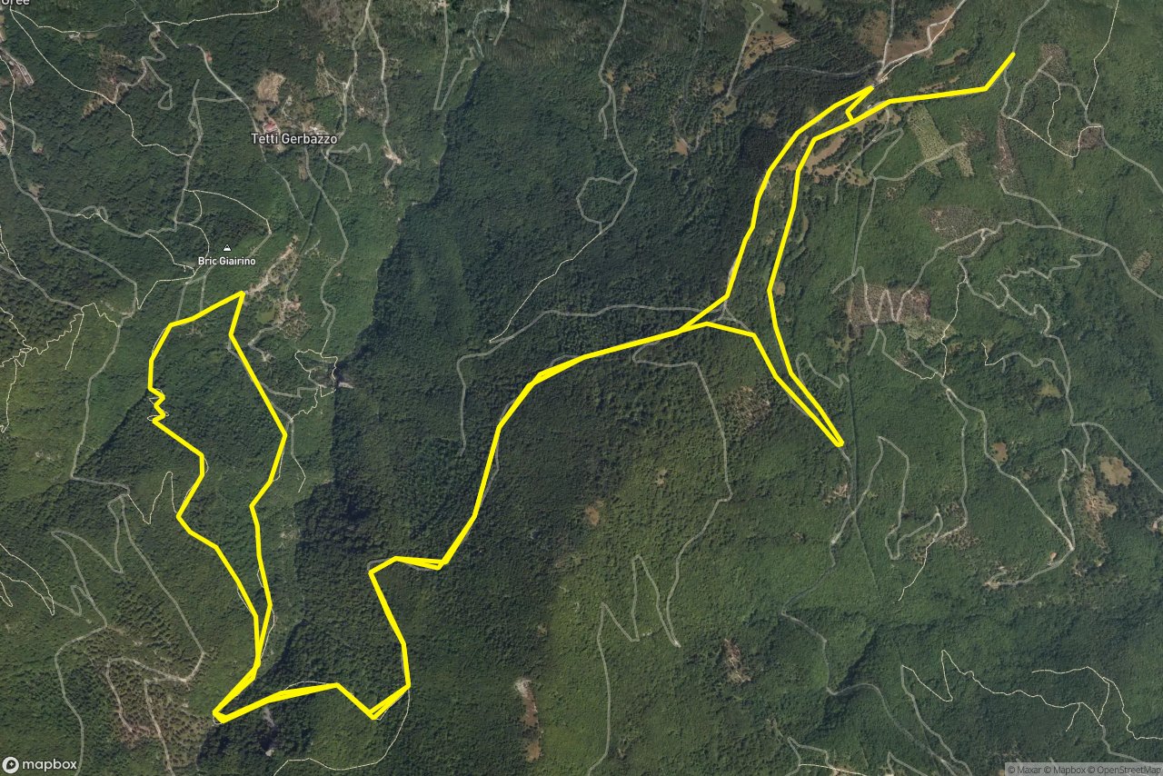 Finale 15 km loop seen over 3D terrain