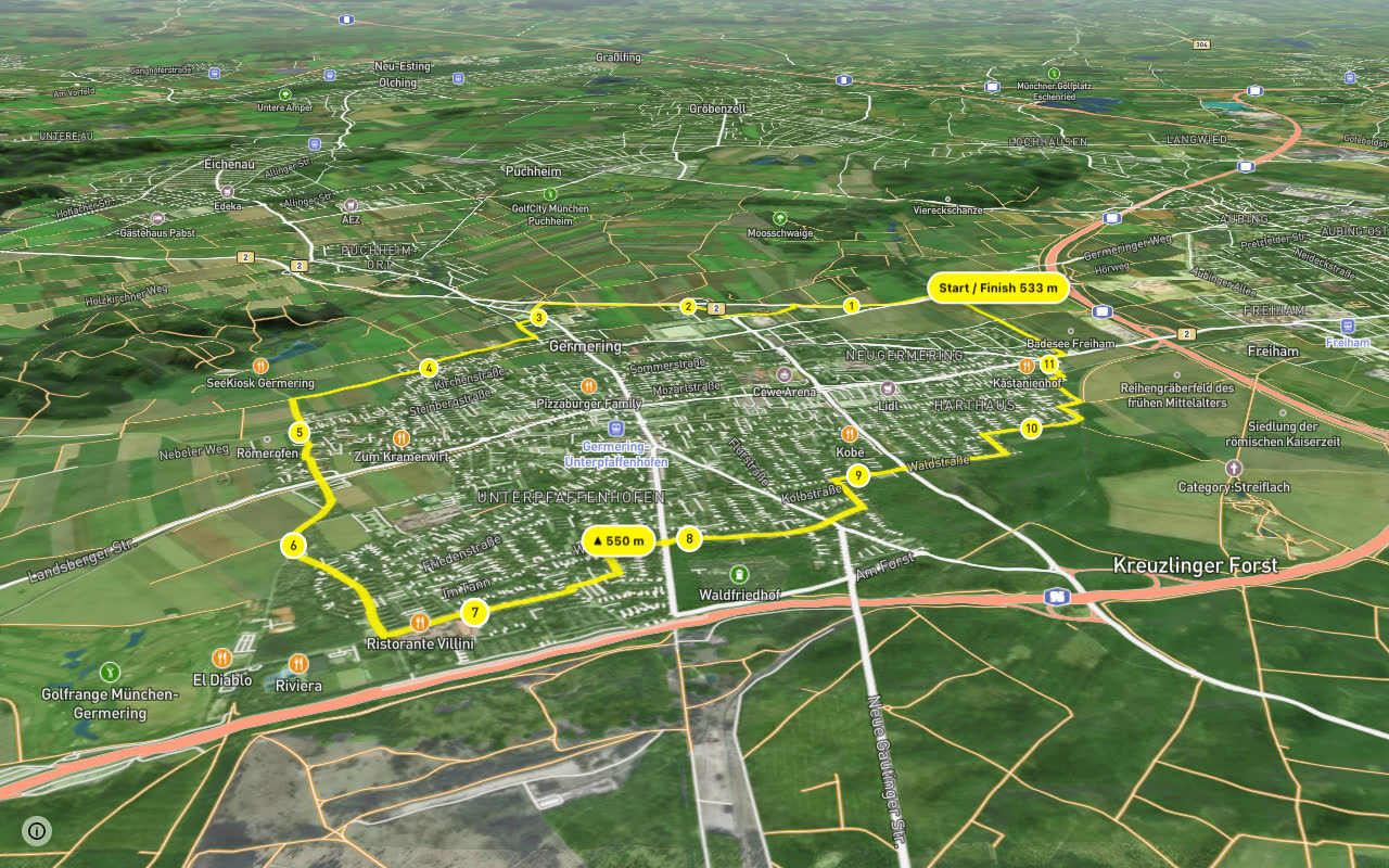 RadlRing Gemering seen over 3D terrain