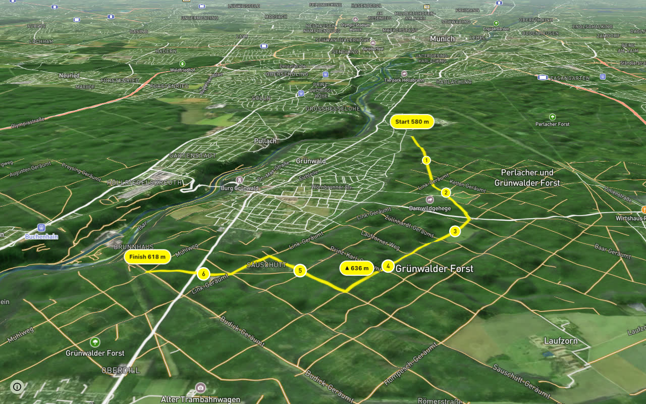 Wörnbrunn - Walderlebniszentrum seen over 3D terrain