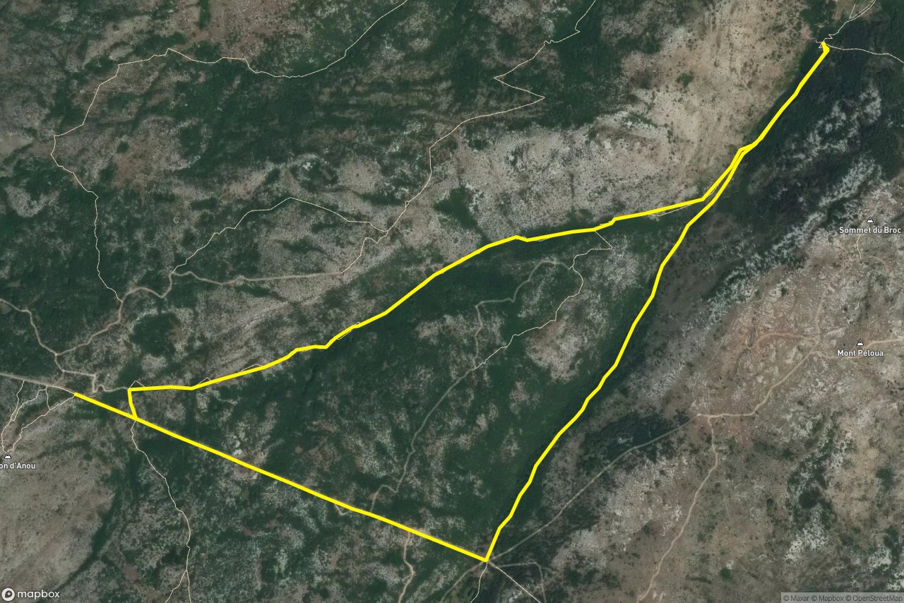 Nice 8 km loop seen over 3D terrain