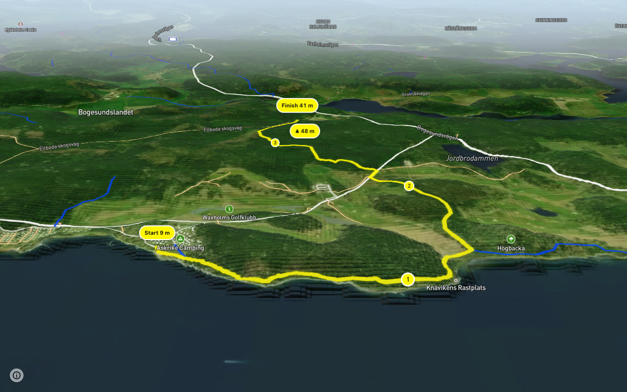 Askrikerundan 1 seen over 3D terrain